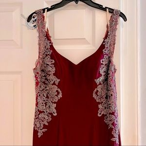Burgundy Gown